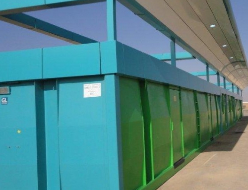 Krampitz gas station container, office and shop container in Saudi Arabia